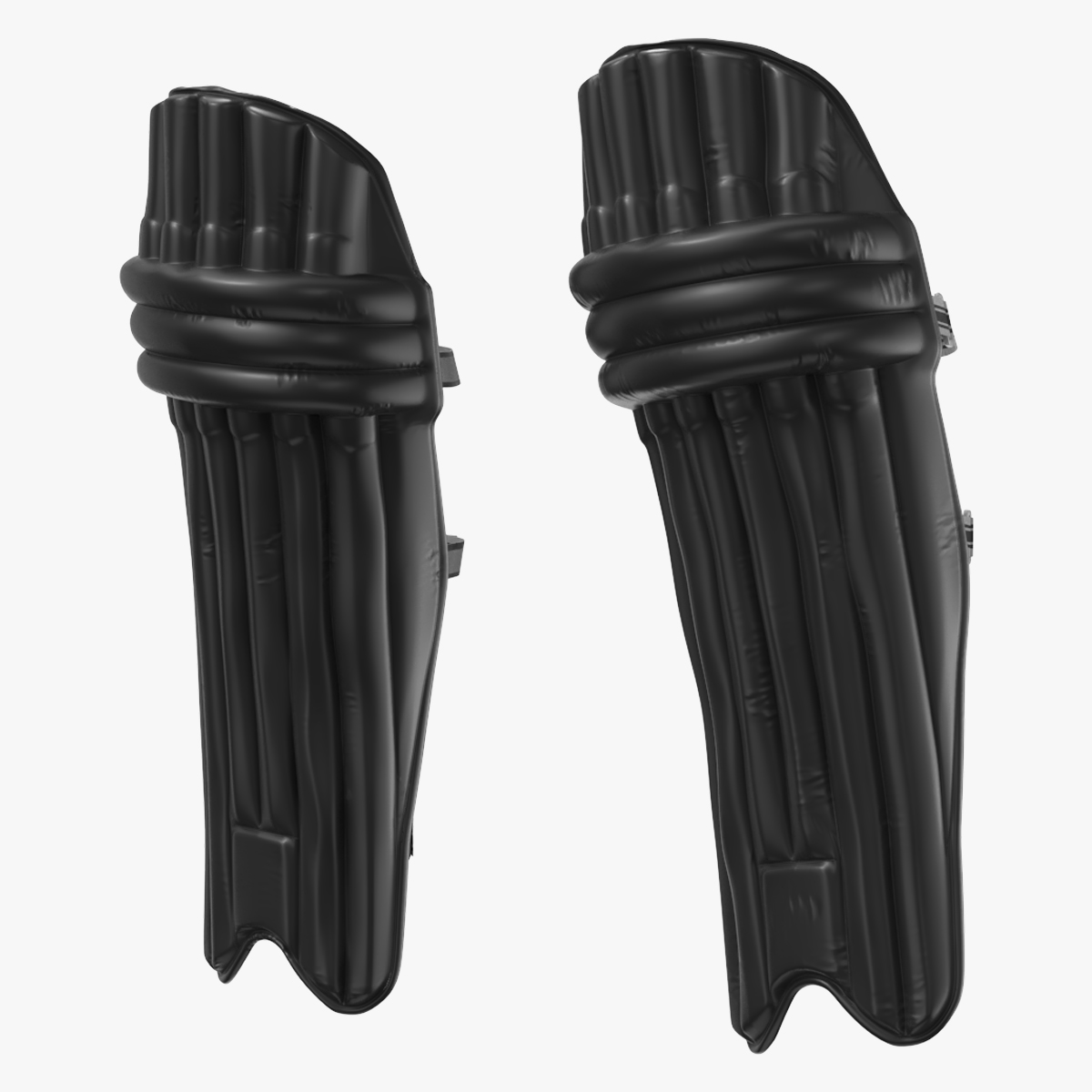 Cricket Batting Pads Pair Black 3D model preview