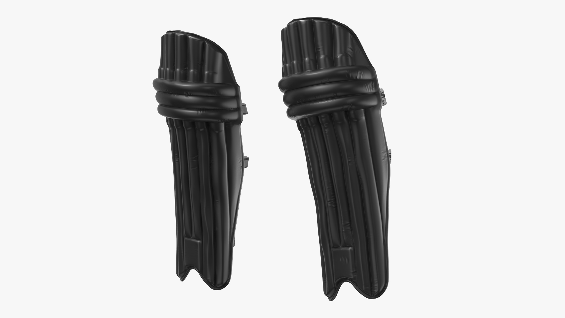 Cricket Batting Pads Pair Black, view 3