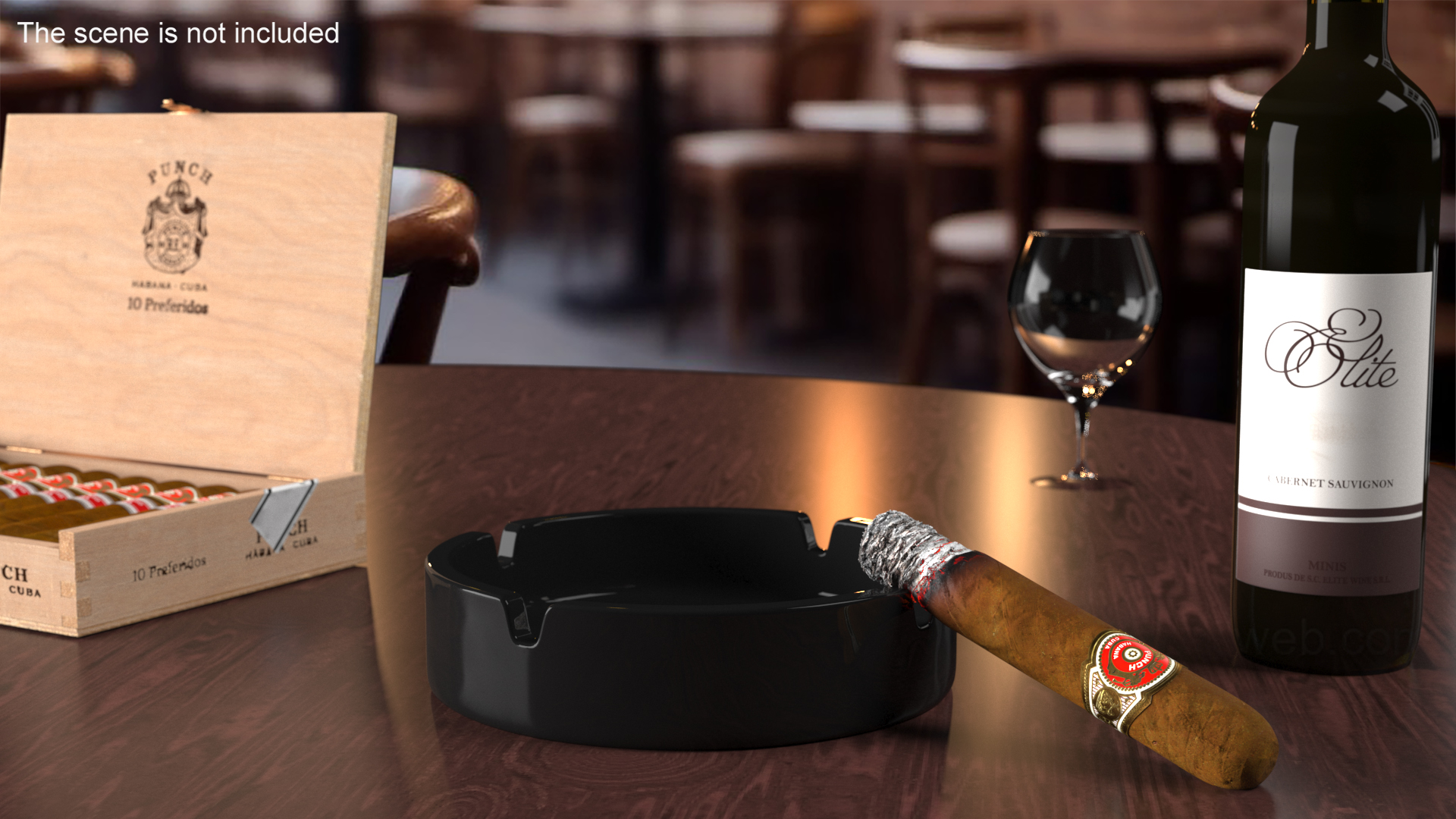 Cigar Punch Short De Punch Burning 3D model