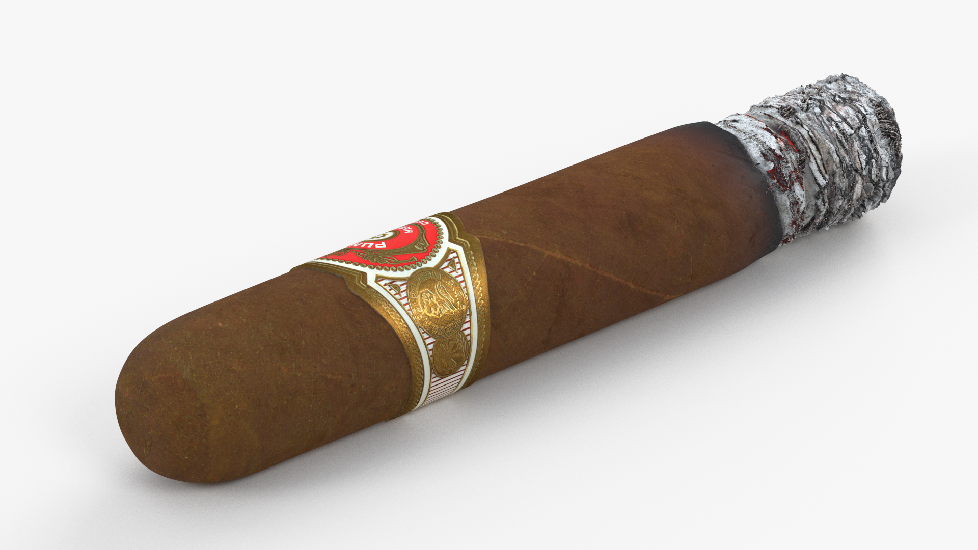Cigar Punch Short De Punch Burning 3D model