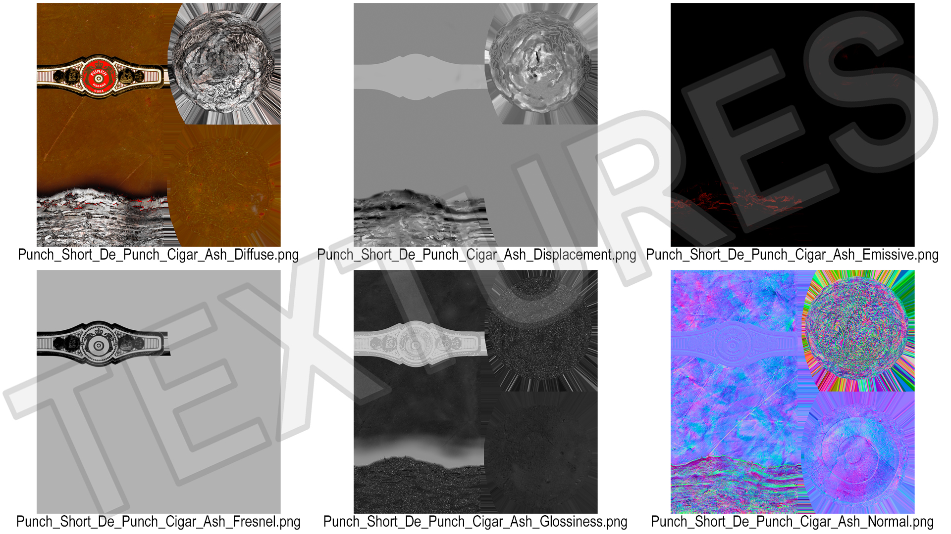 Cigar Punch Short De Punch Burning 3D model