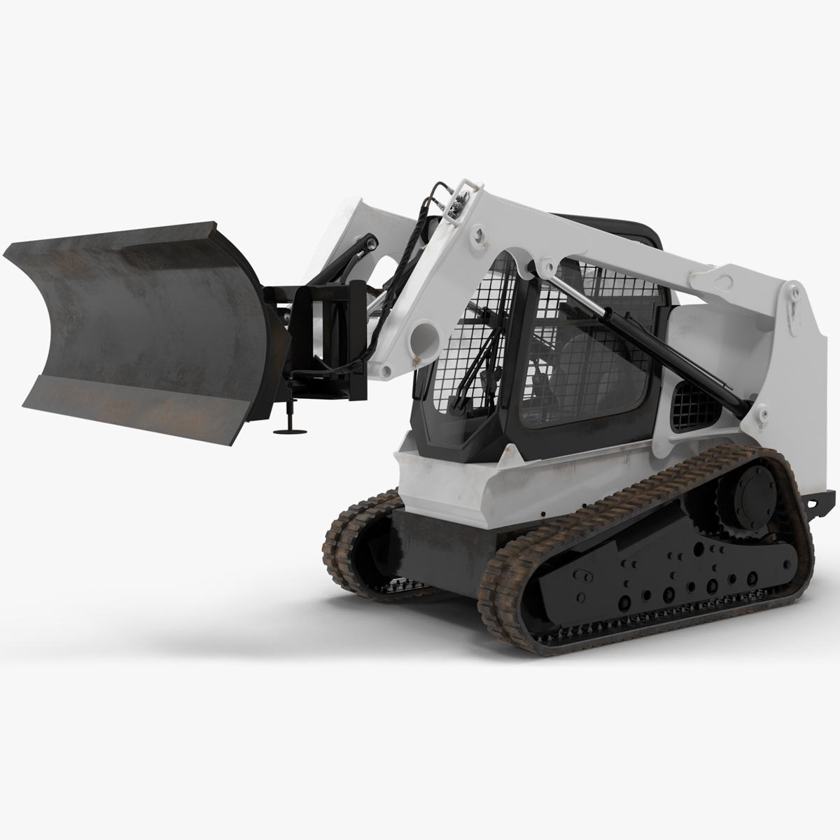 3D Compact Track Loader Rigged for Maya