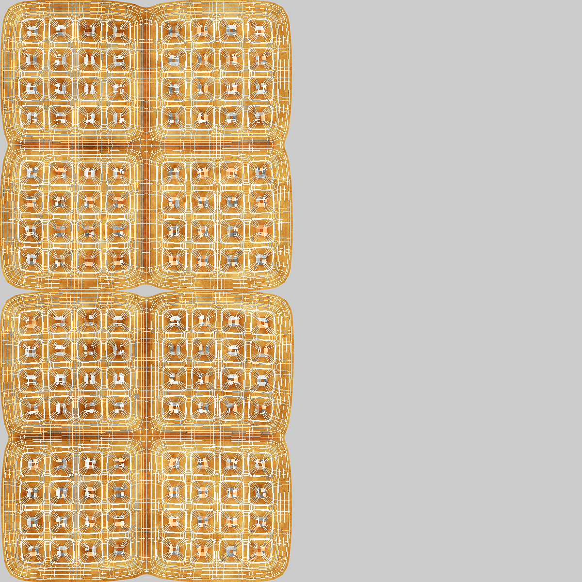 3D Square Waffle model