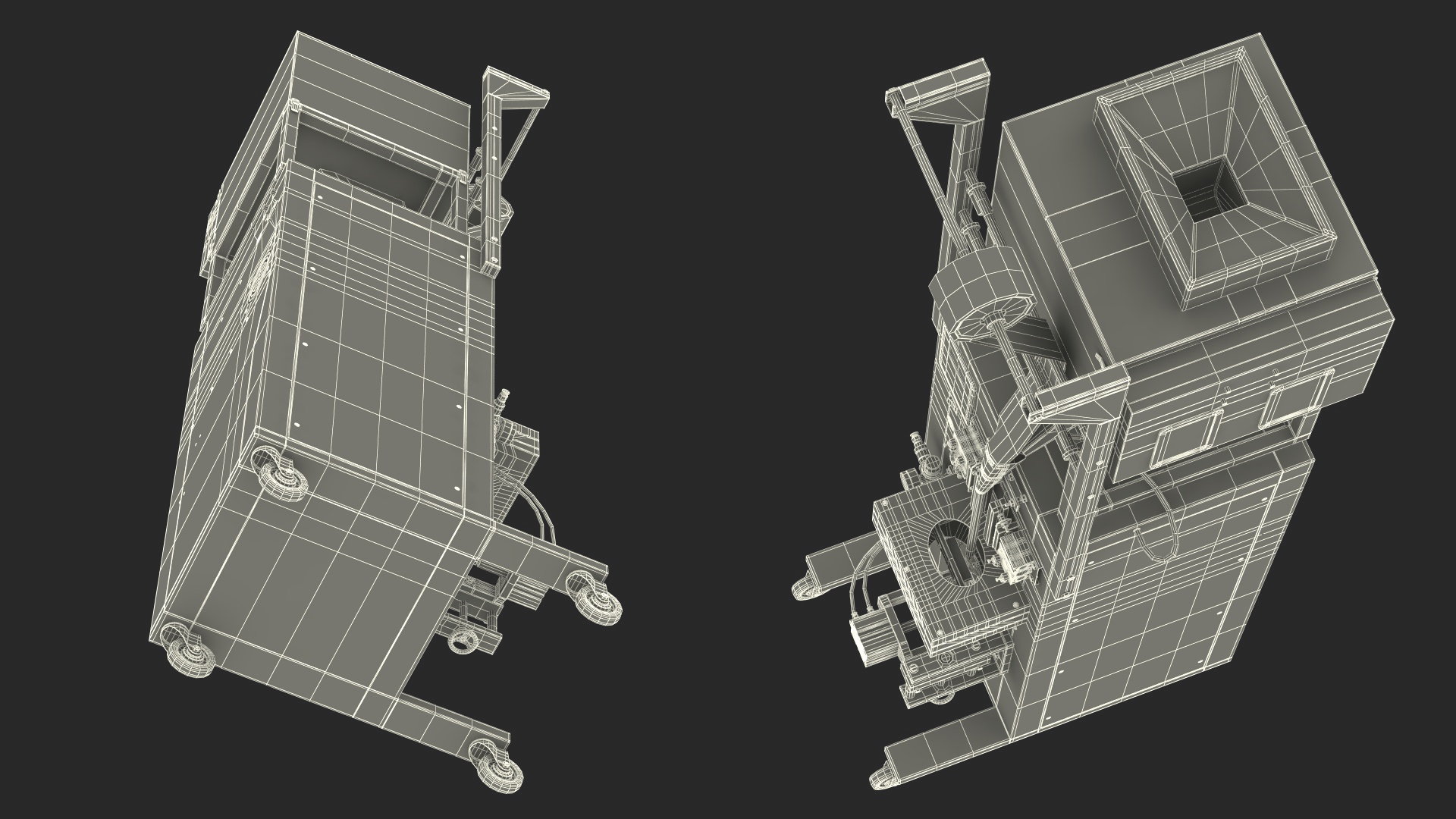 Engineer Repairing Packing Machine 3D model