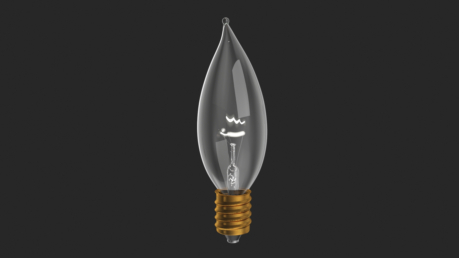 Flame Candelabra Light Bulb 3D