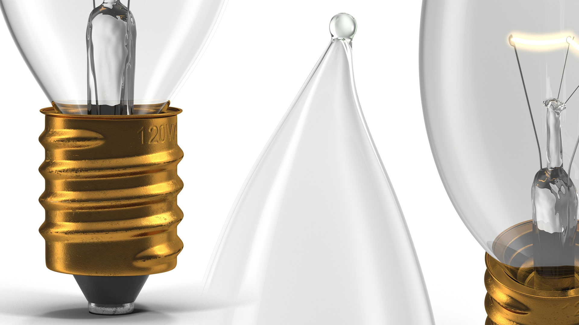 Flame Candelabra Light Bulb 3D
