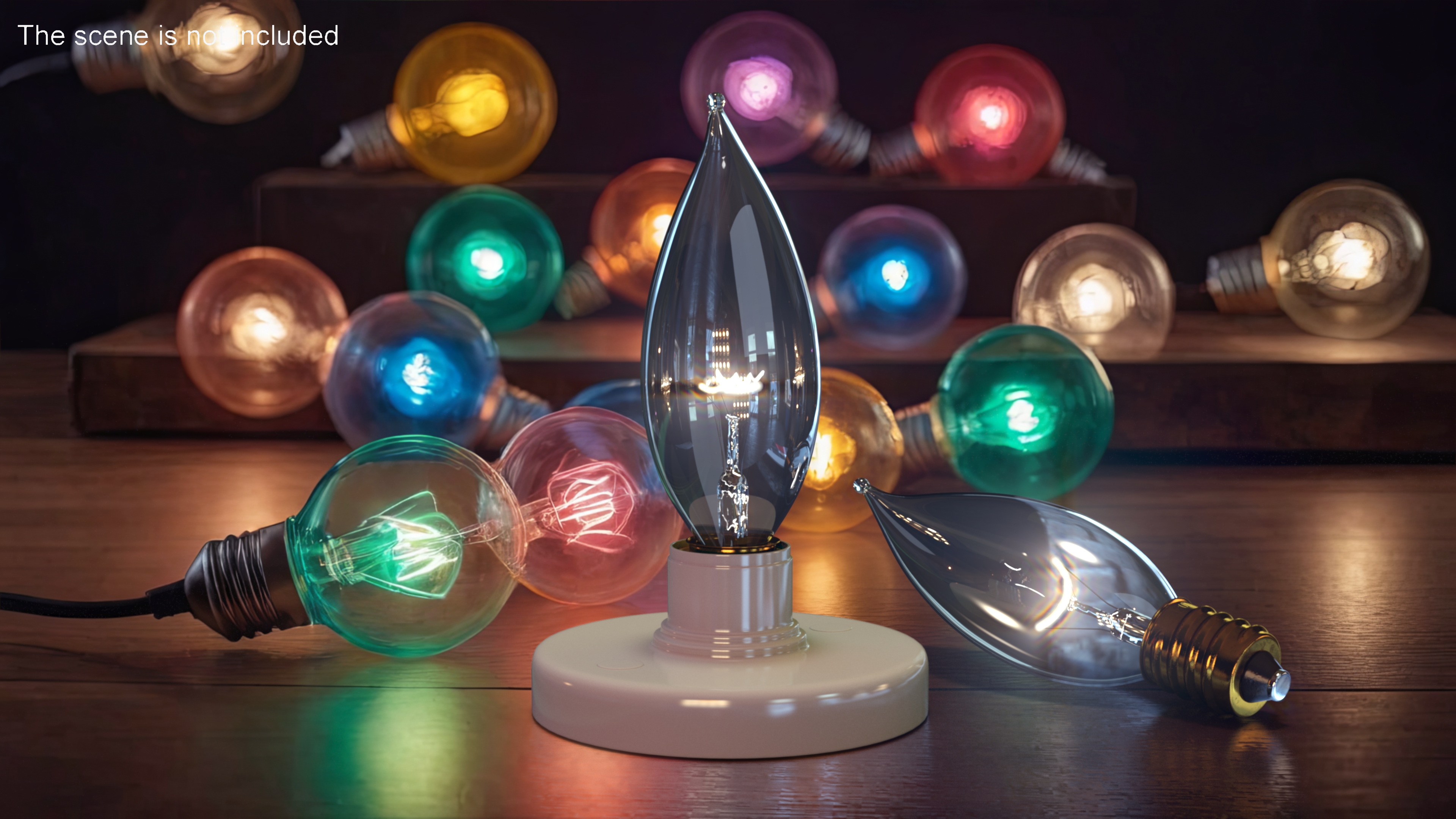 Flame Candelabra Light Bulb 3D
