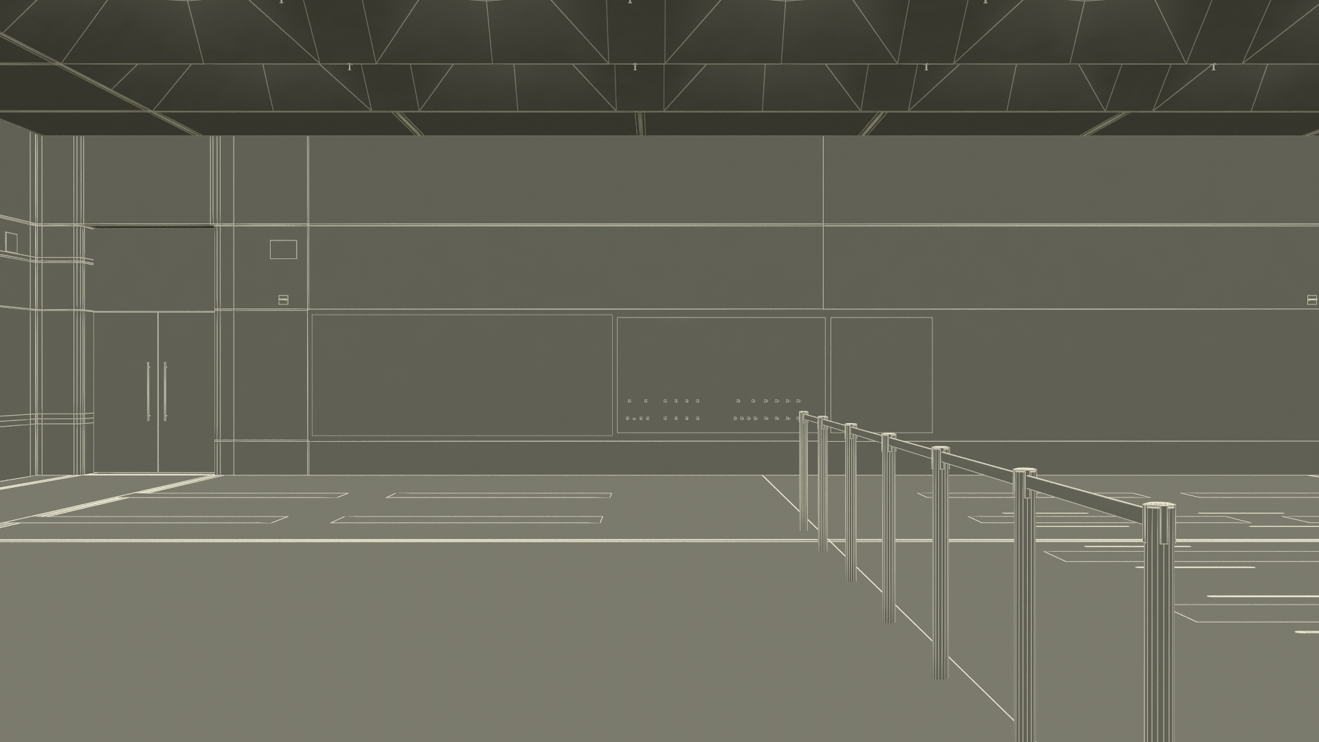 3D Empty Apple Store Space model