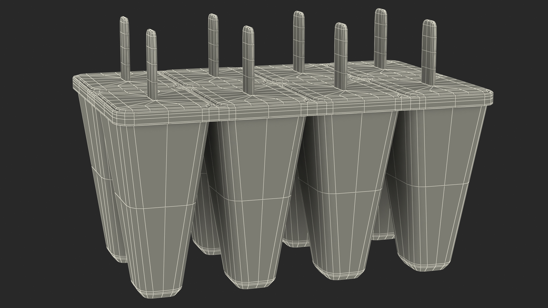 Homemade Ice Cream Popsicle Mold 3D