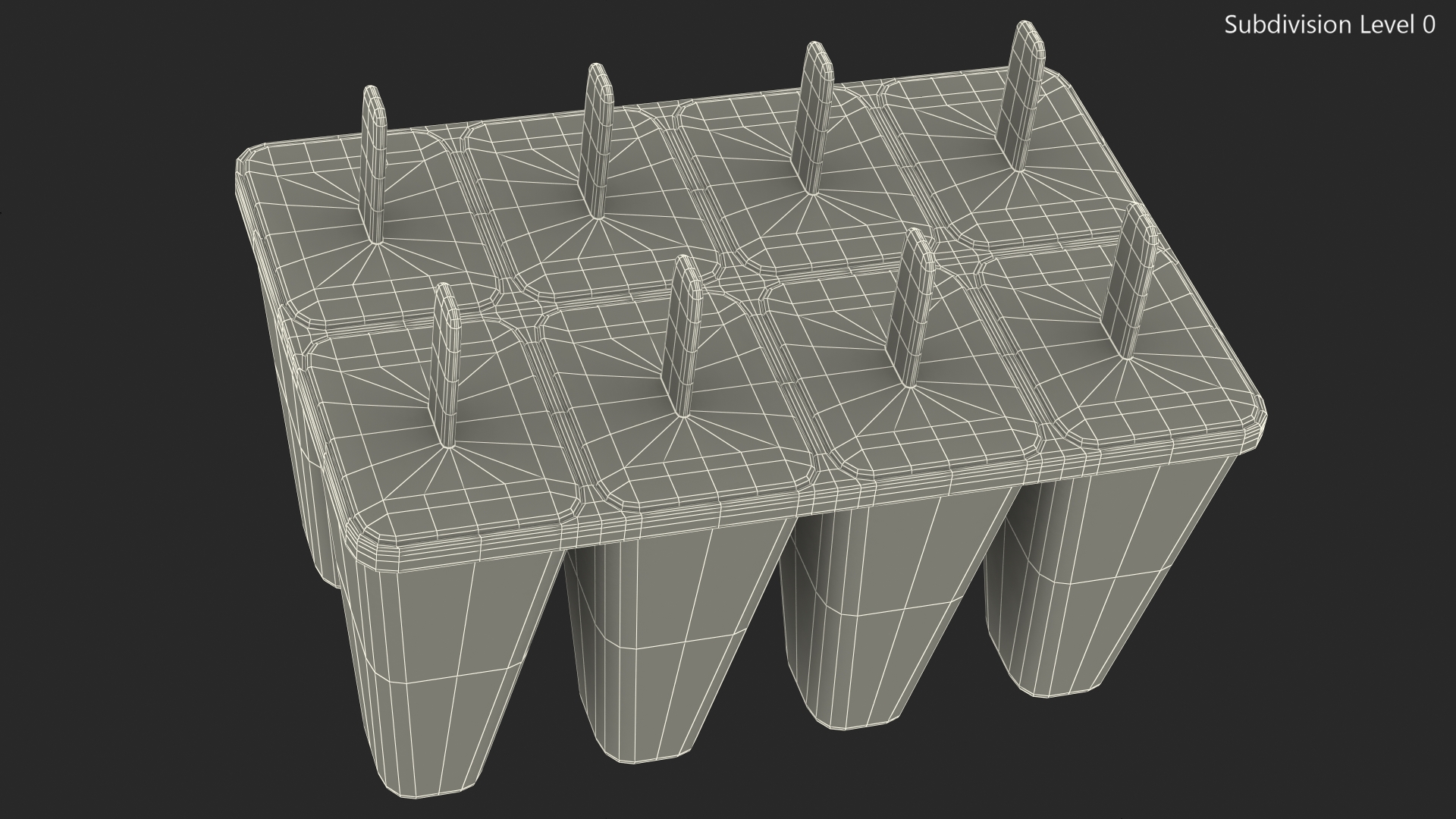 Homemade Ice Cream Popsicle Mold 3D