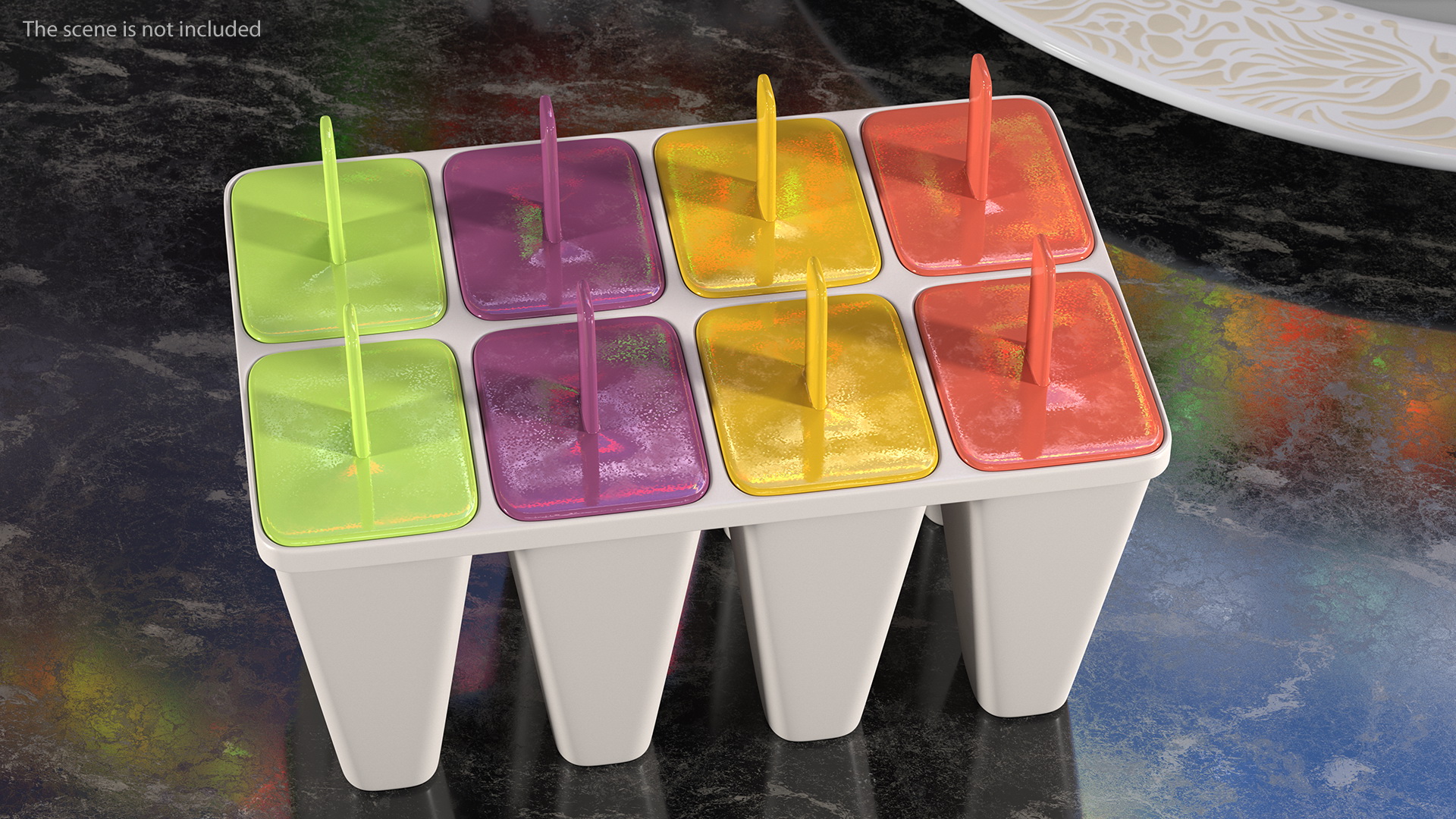 Homemade Ice Cream Popsicle Mold 3D