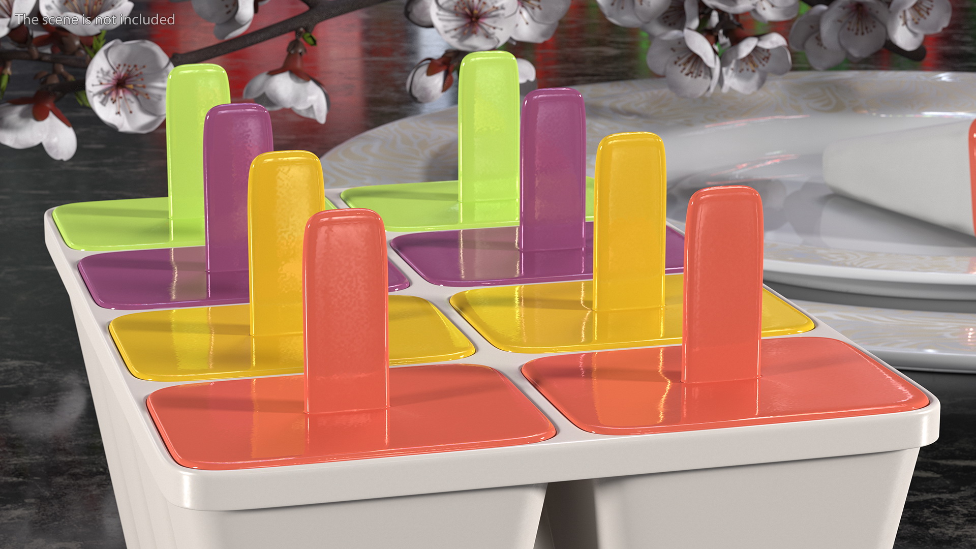 Homemade Ice Cream Popsicle Mold 3D