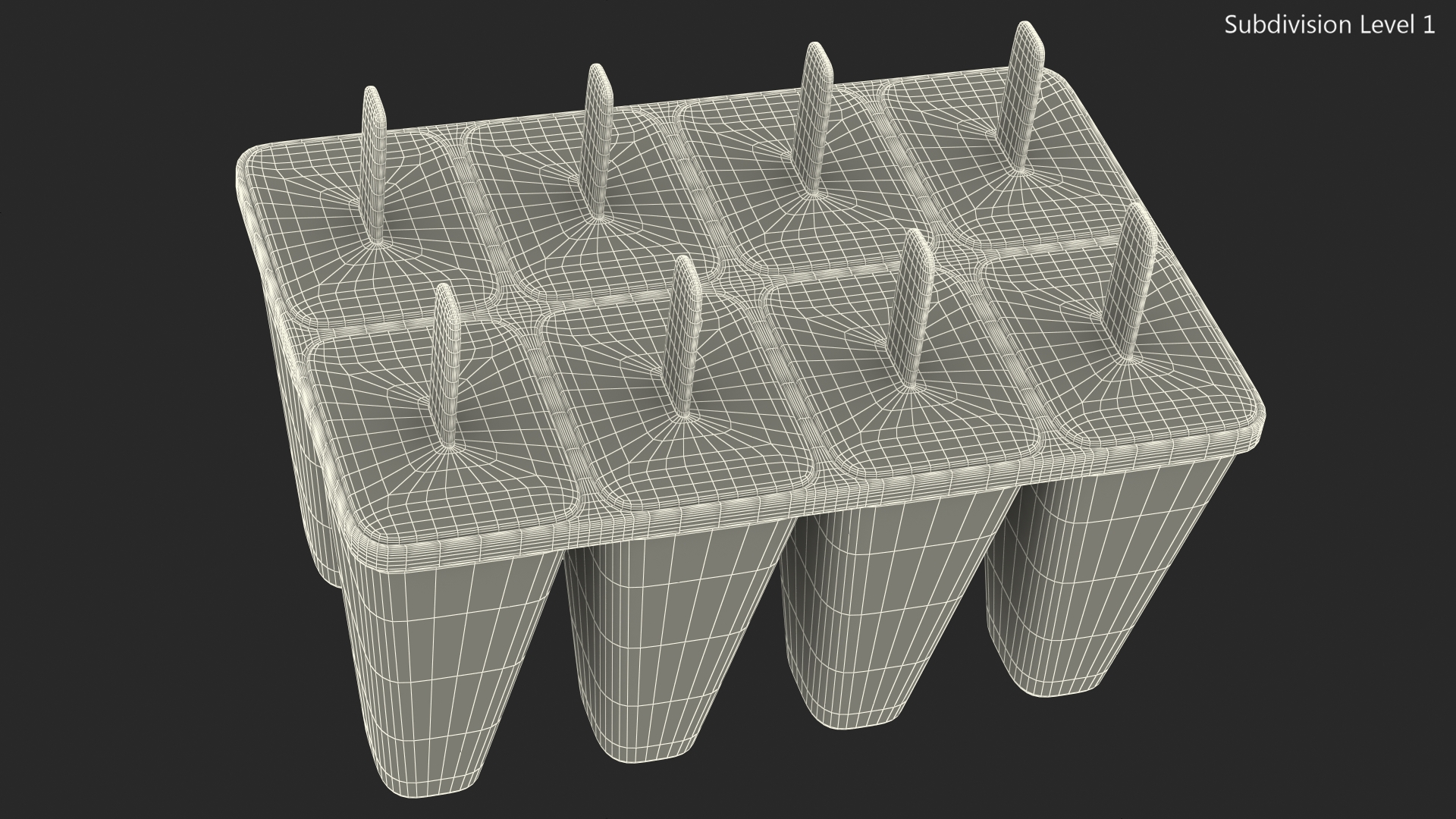 Homemade Ice Cream Popsicle Mold 3D