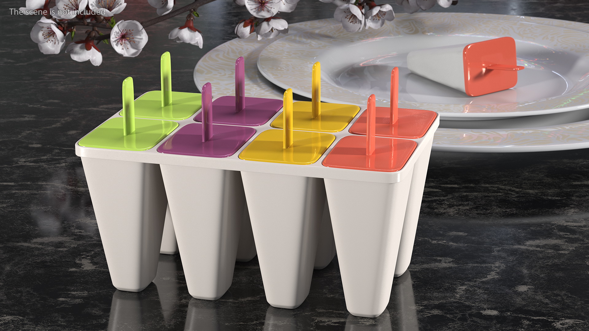 Homemade Ice Cream Popsicle Mold 3D