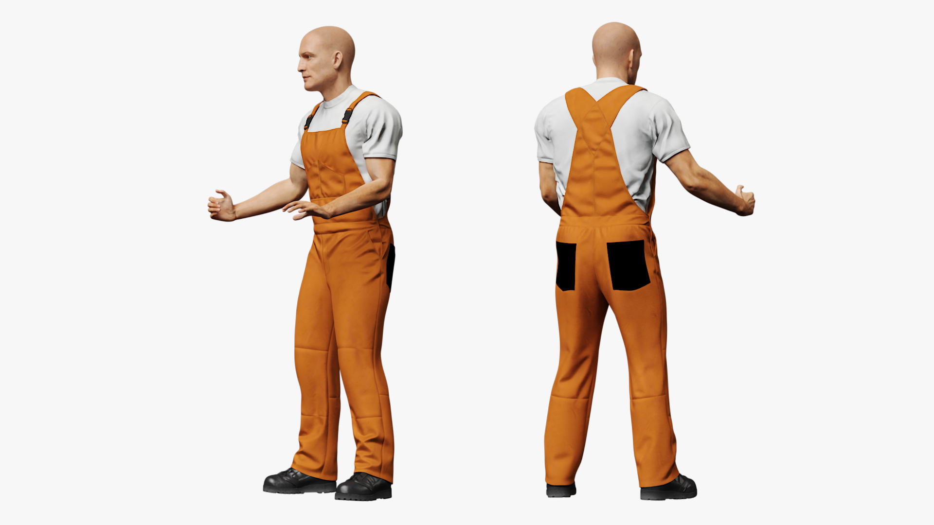 Automatic Toyota Body Line and Worker 3D