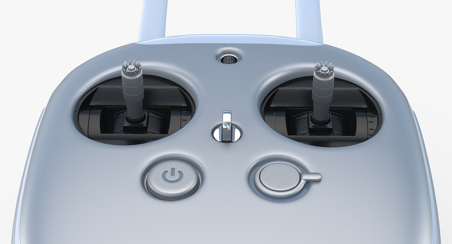 DJI Inspire 1 Pro Drone with 4K Camera Set Rigged 3D model