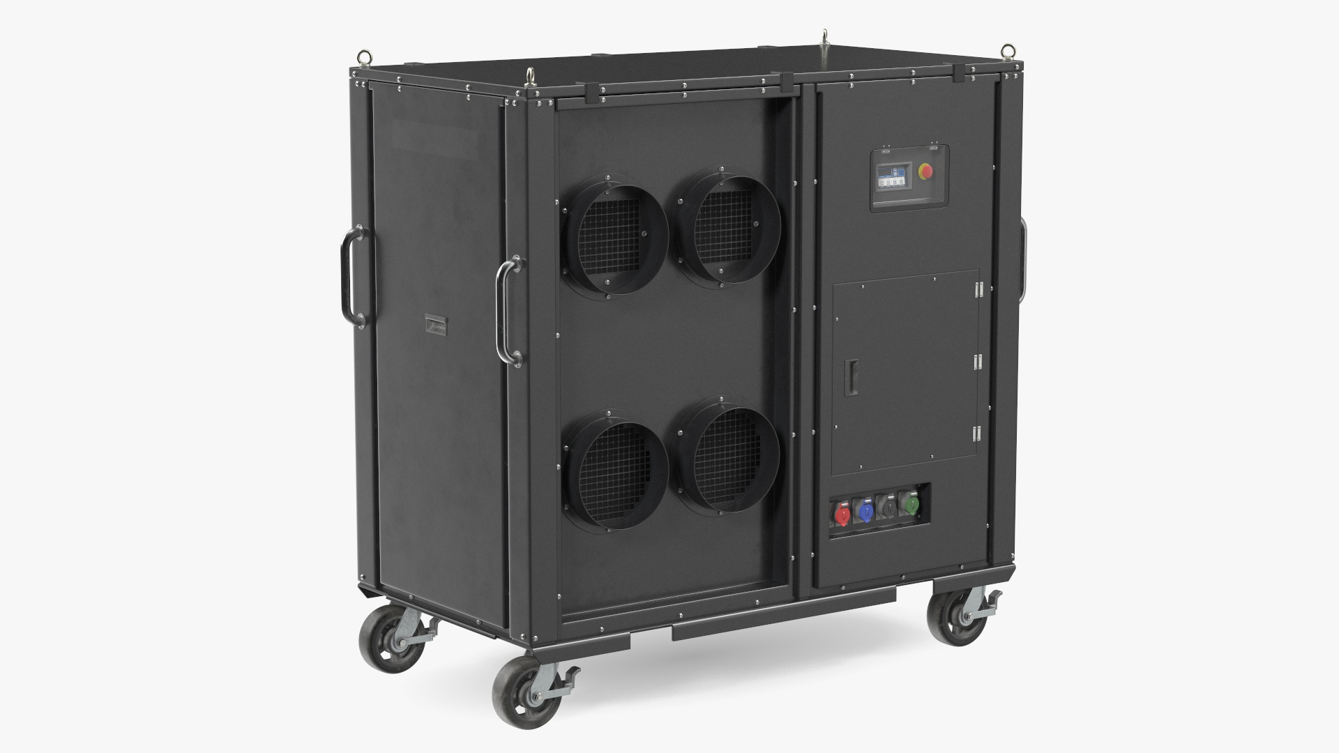 3D Mobile Industrial Cooling Black
