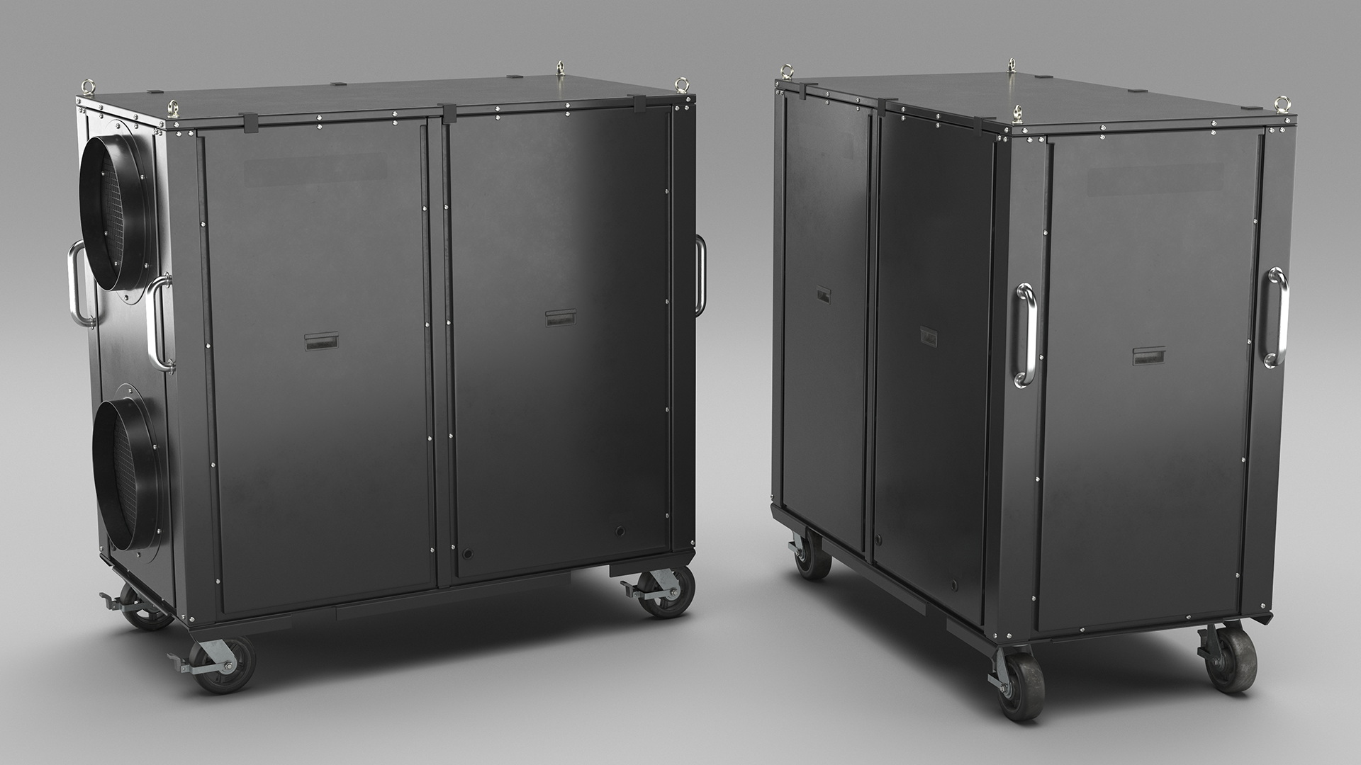 3D Mobile Industrial Cooling Black