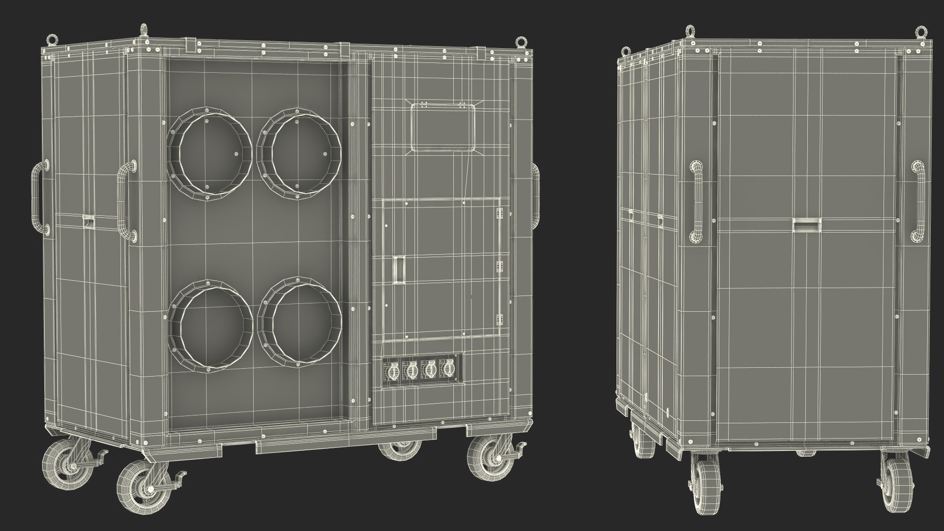 3D Mobile Industrial Cooling Black