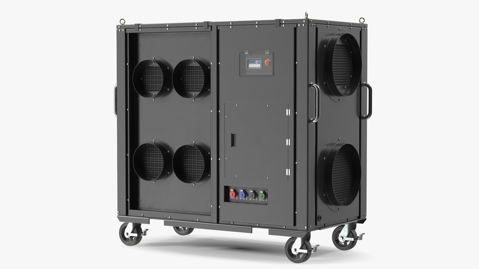 3D Mobile Industrial Cooling Black