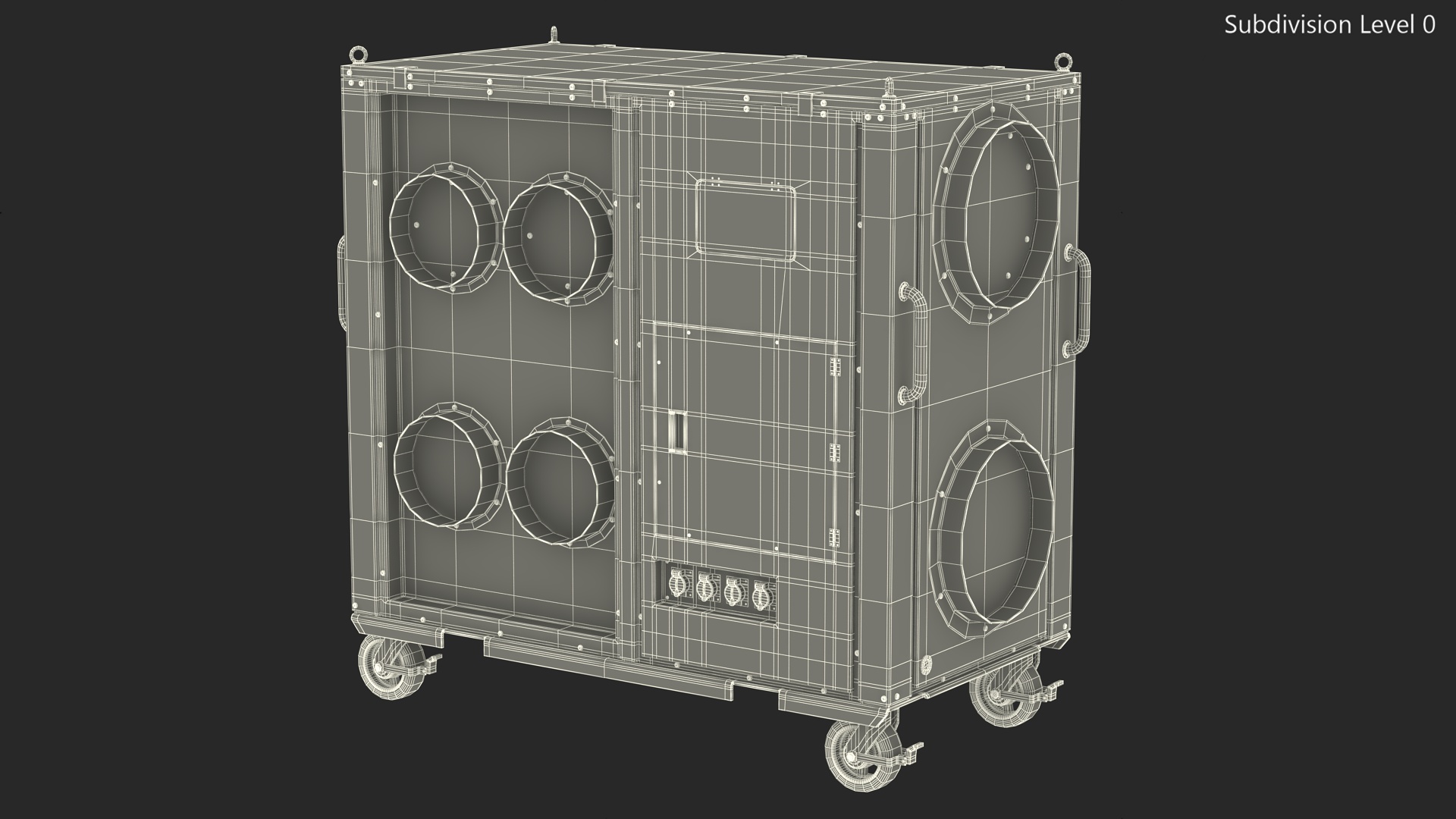 3D Mobile Industrial Cooling Black