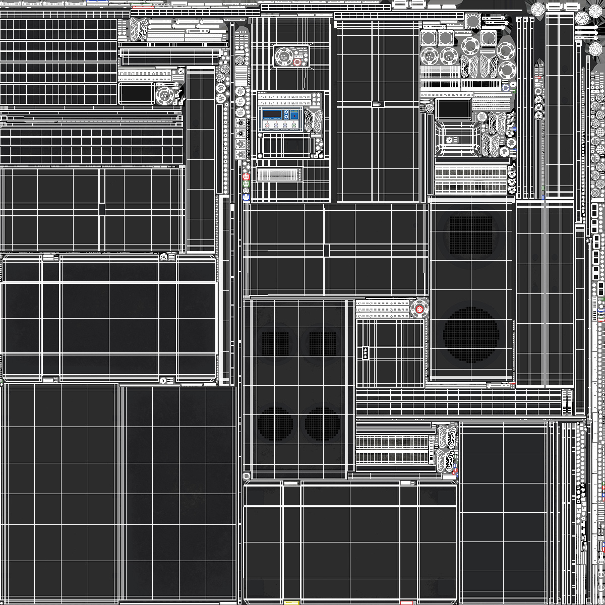 3D Mobile Industrial Cooling Black