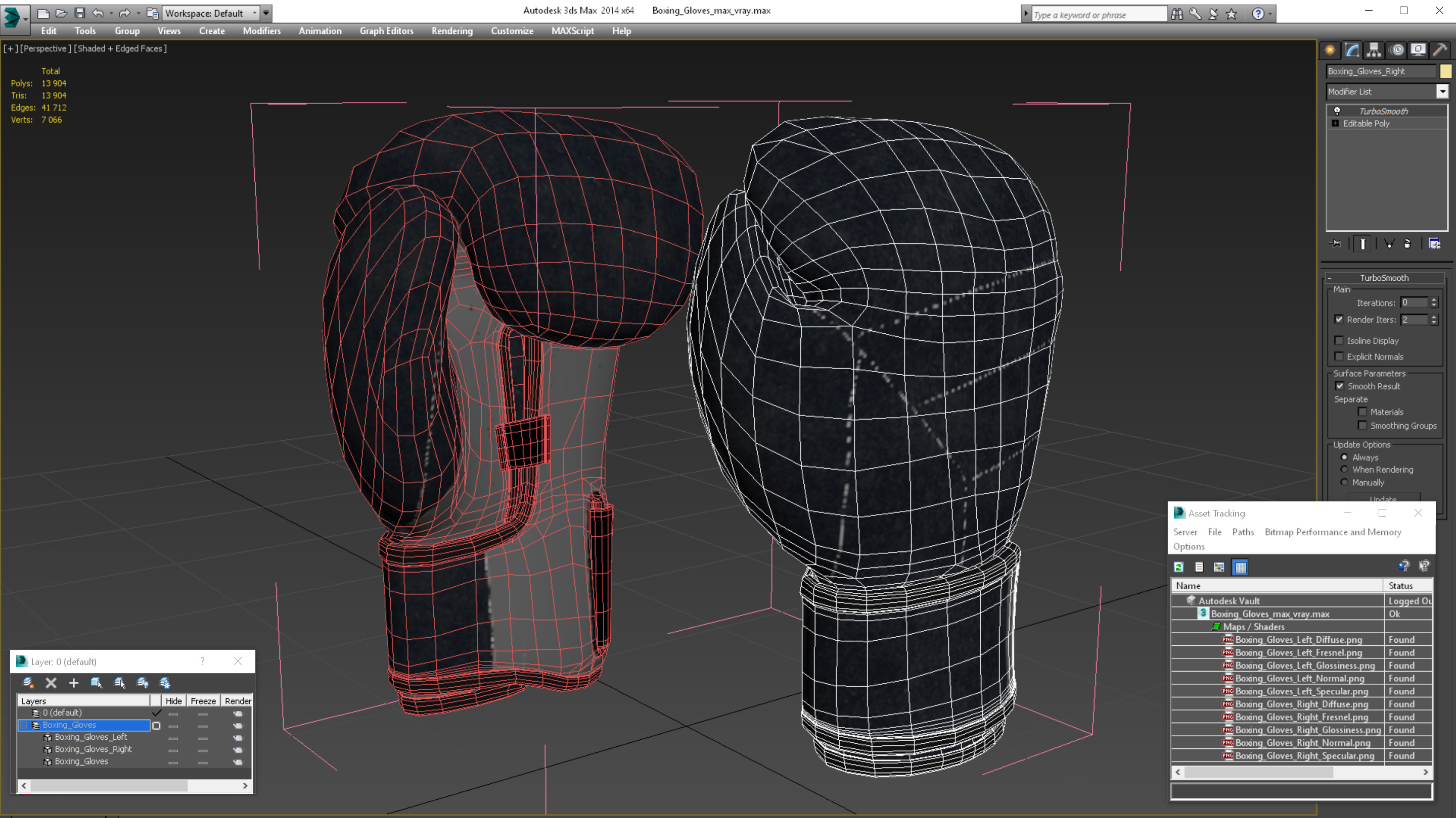 3D Boxing Gloves model