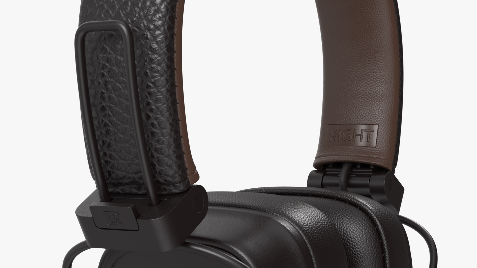 Marshall Headphones Brown Rigged 3D
