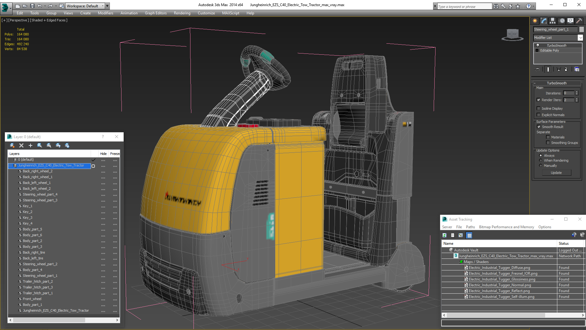 3D Jungheinrich EZS C40 Electric Tow Tractor
