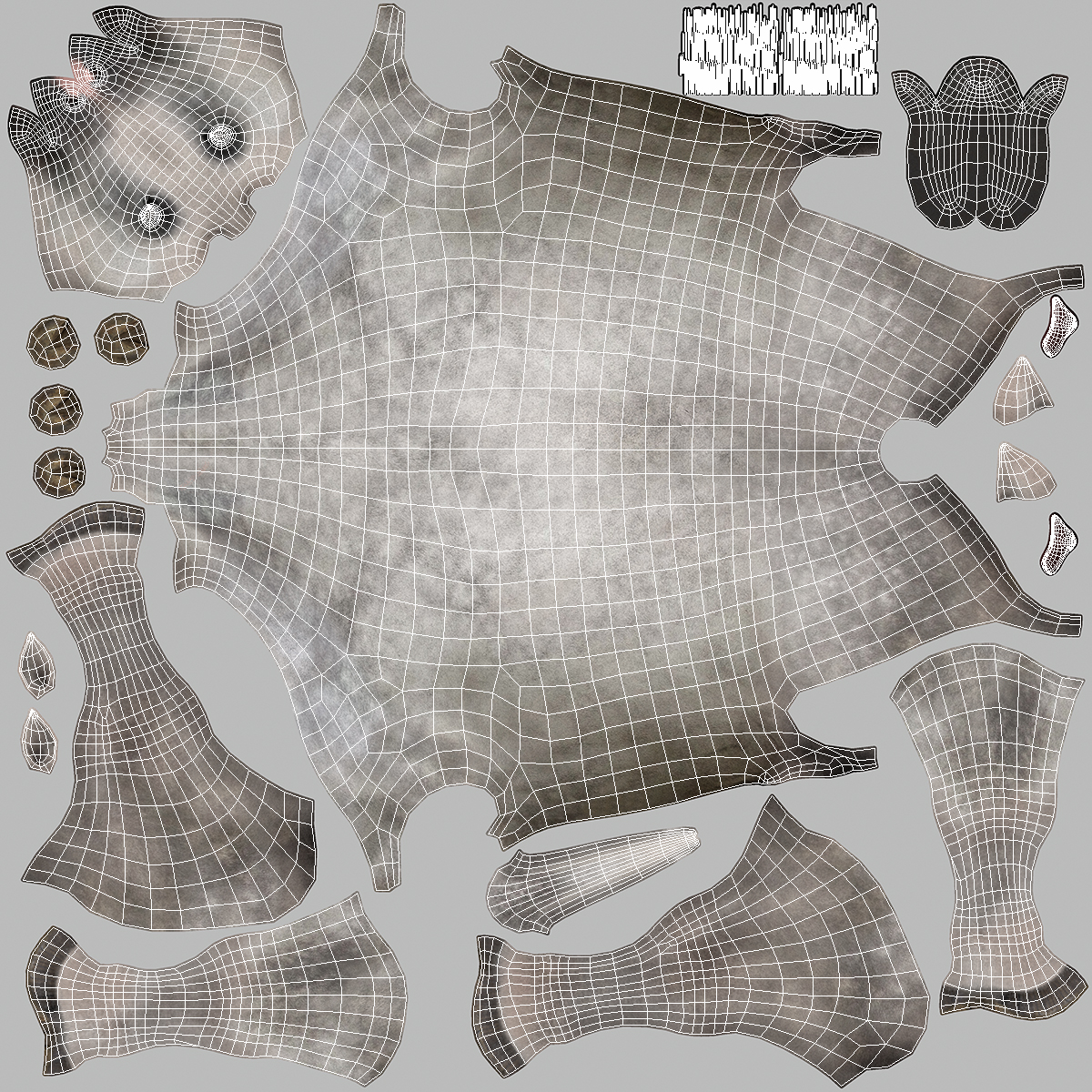 Arabian Horse Gray Dappled Fur Rigged 3D