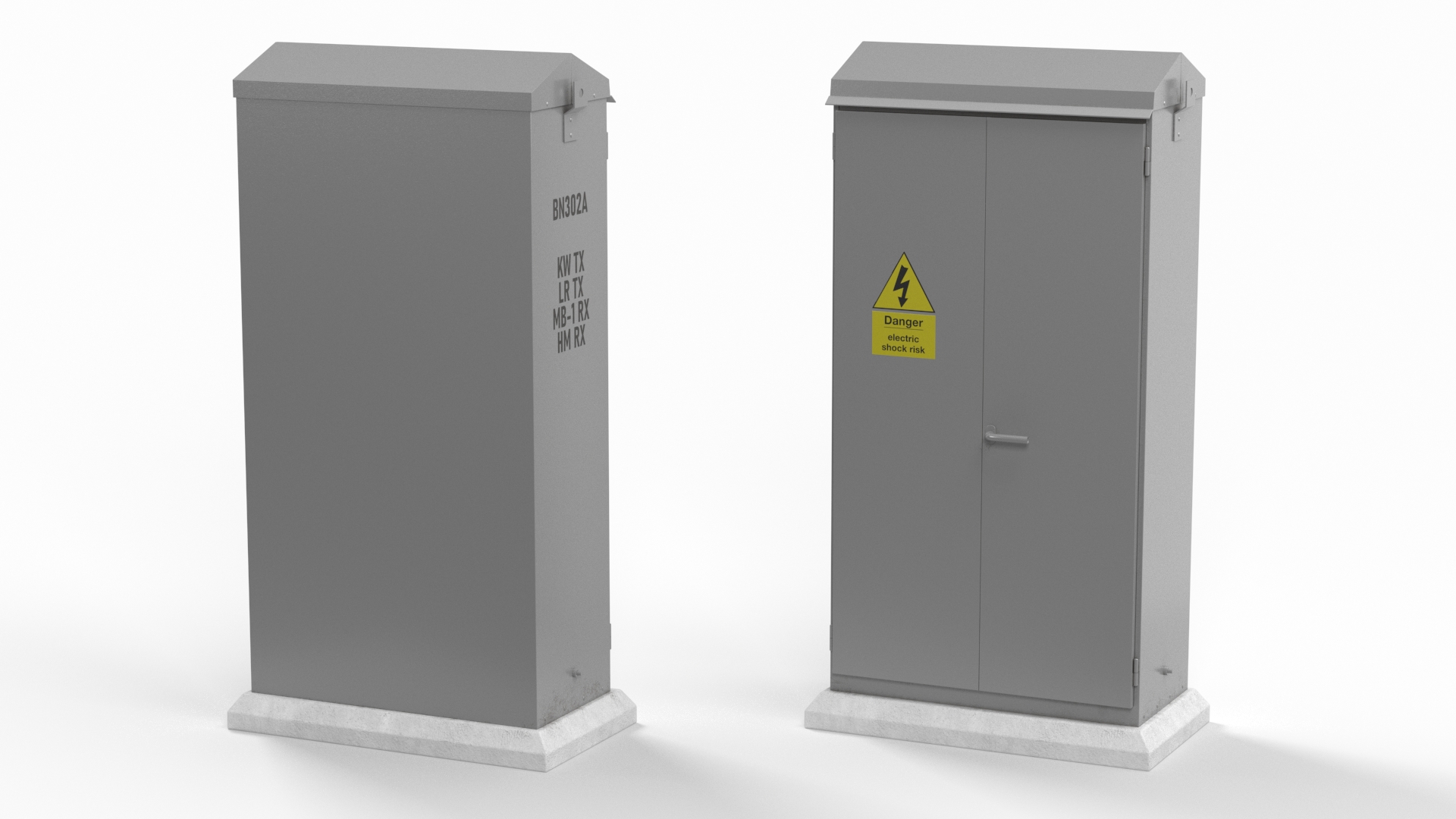 3D Railway Relay Cabinet