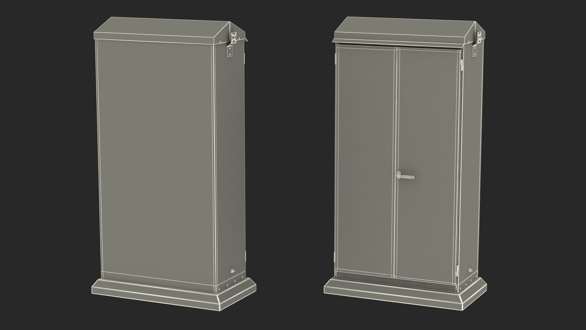 3D Railway Relay Cabinet