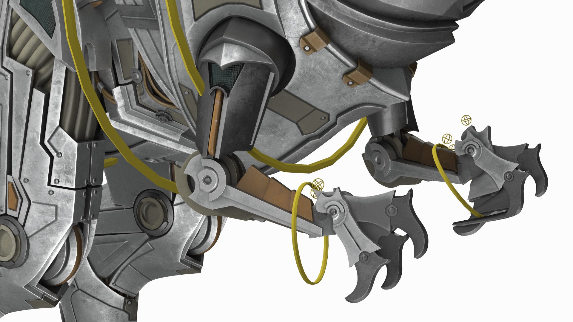 3D Robotic Dinosaur Rigged model