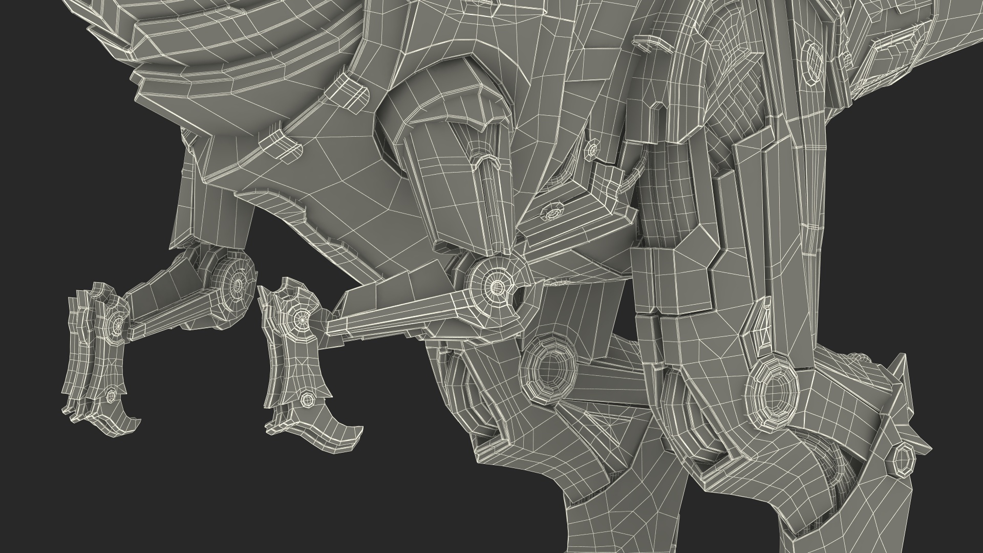 3D Robotic Dinosaur Rigged model