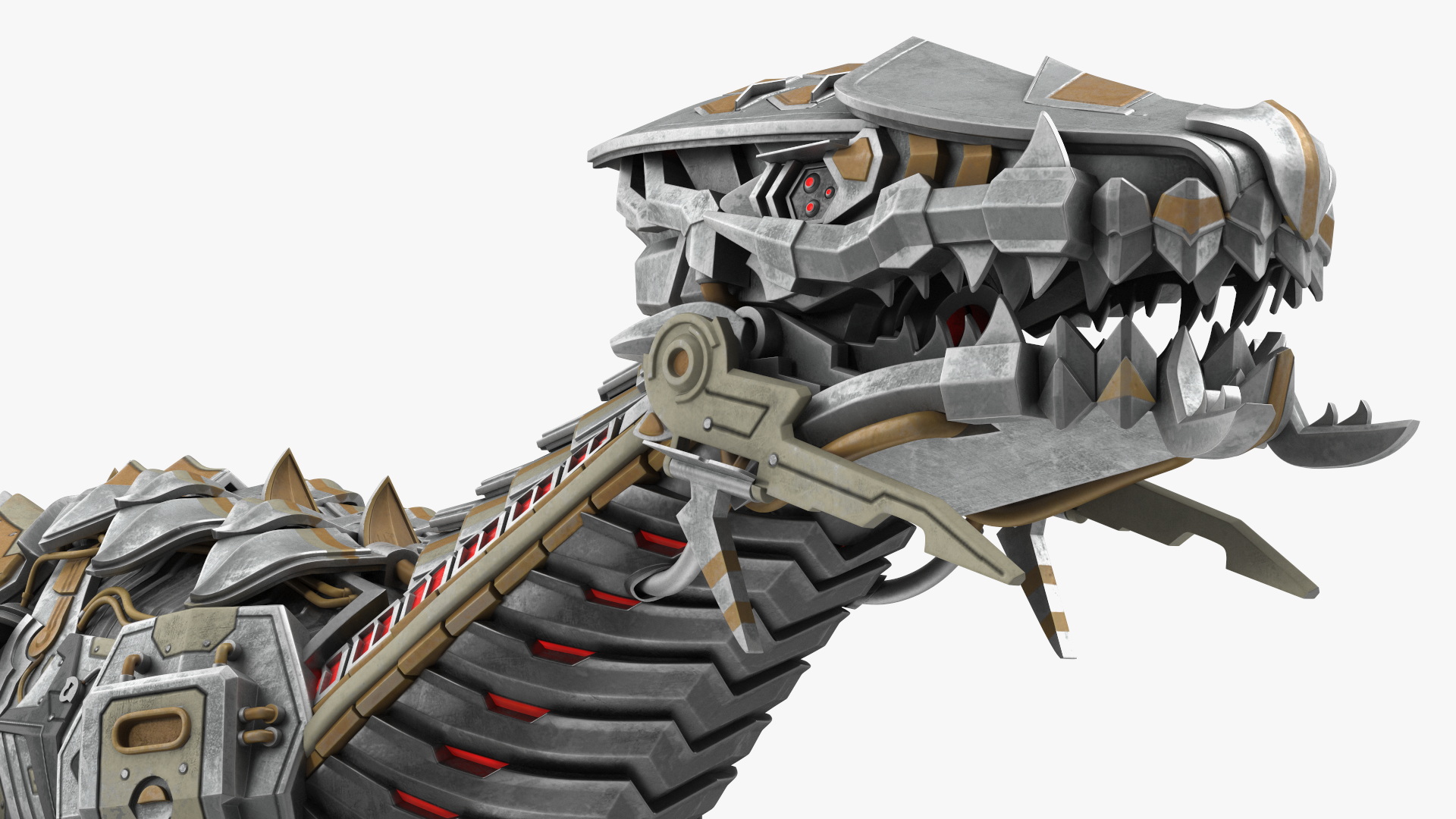3D Robotic Dinosaur Rigged model