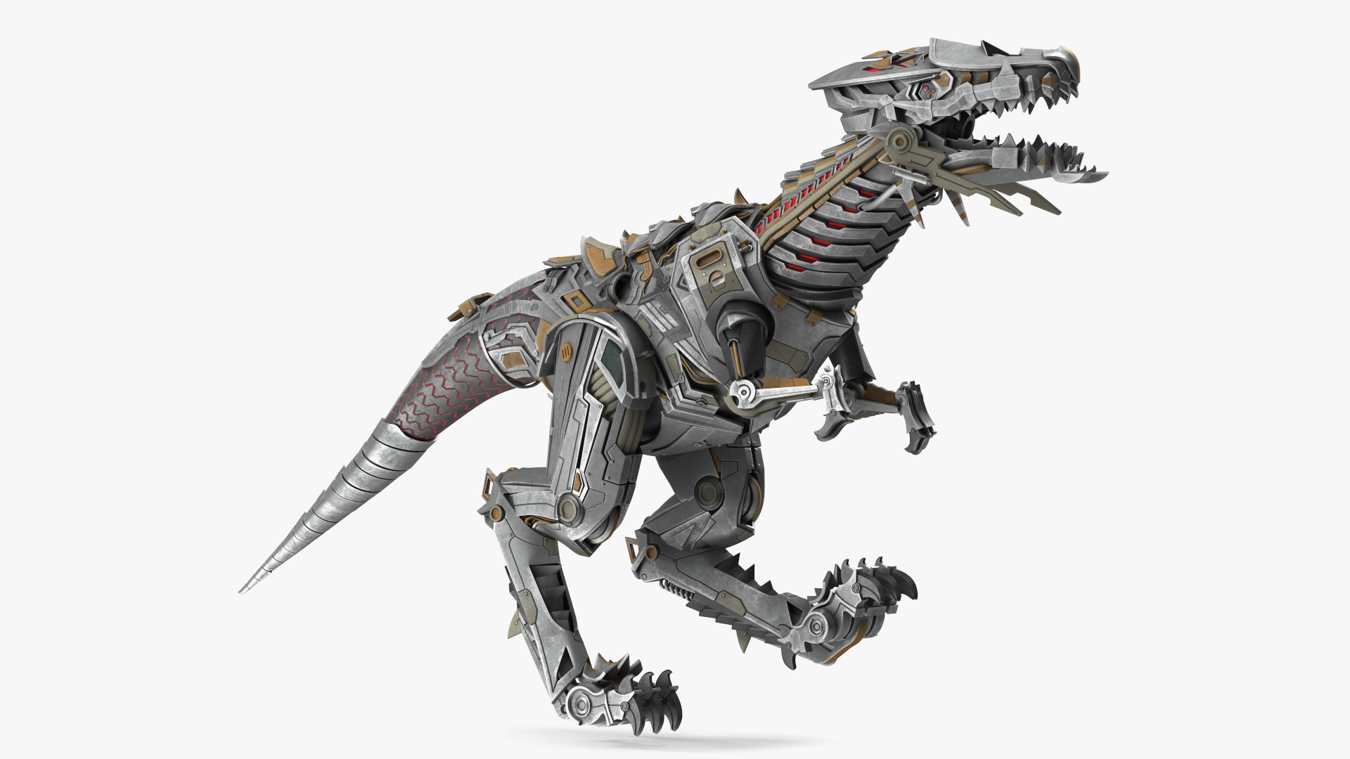 3D Robotic Dinosaur Rigged model