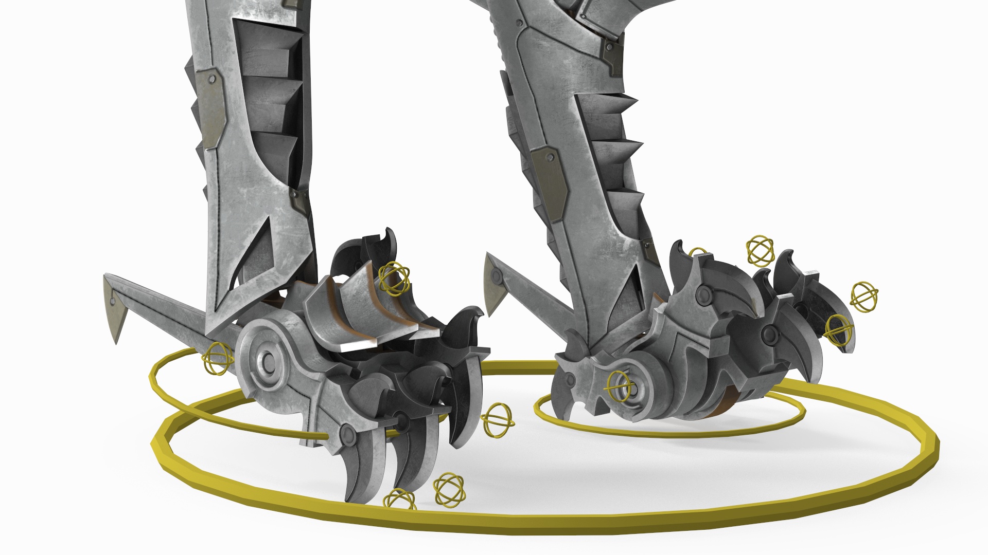3D Robotic Dinosaur Rigged model
