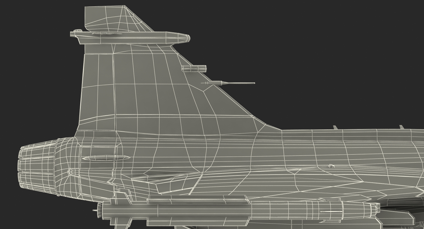 3D model Fighter Aircraft Saab JAS 39 Gripen