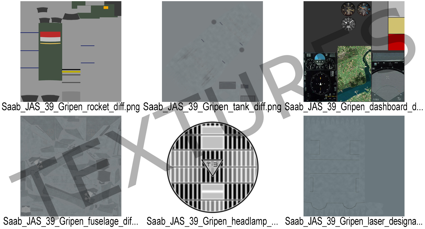 3D model Fighter Aircraft Saab JAS 39 Gripen