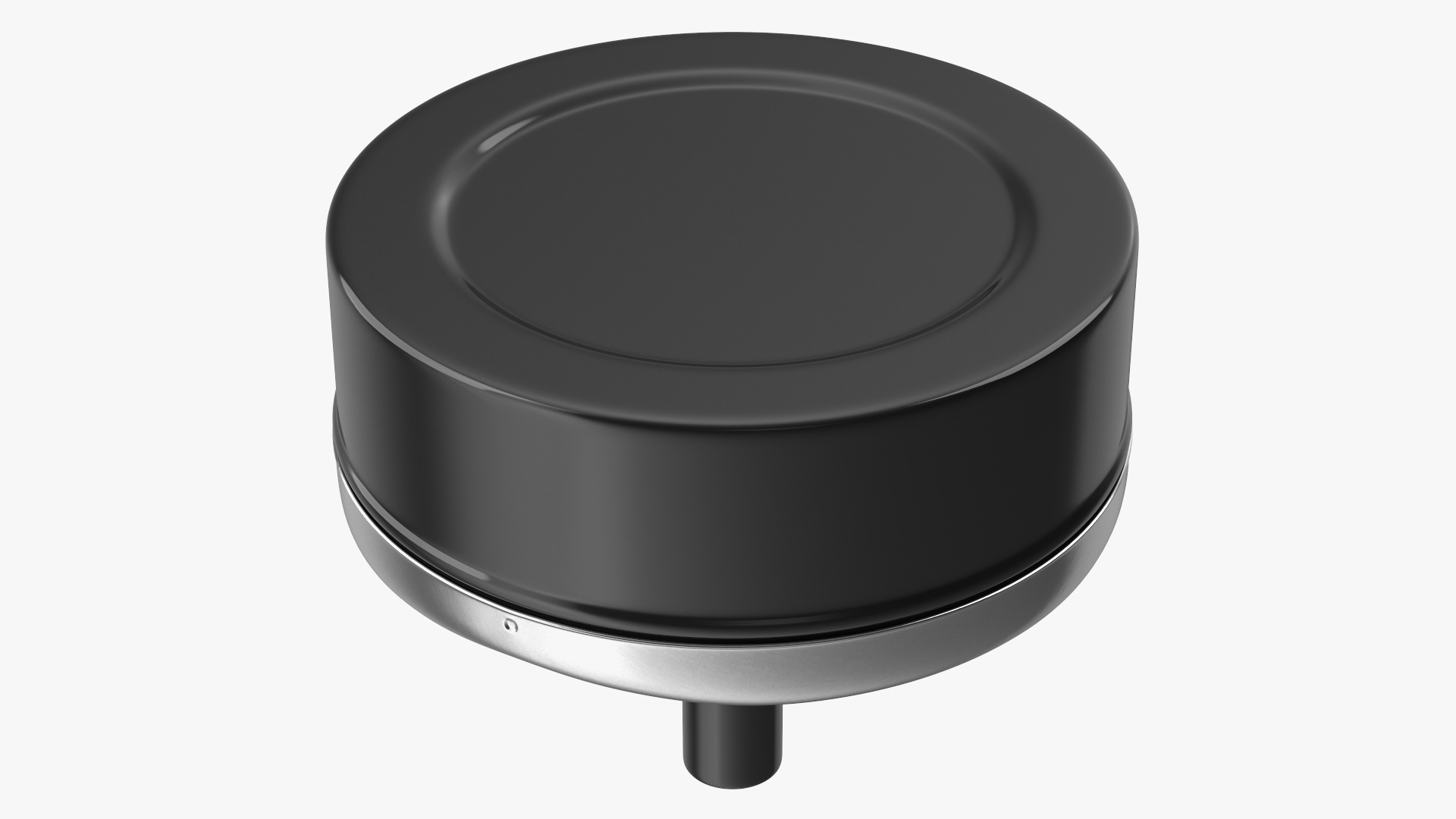 3D Round Push Down Ashtray with Spinning Tray Black model