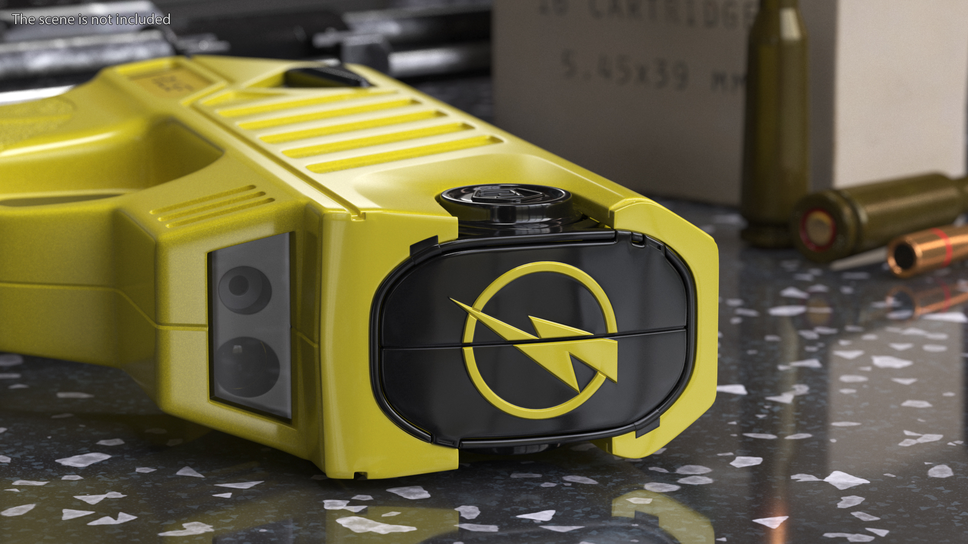 3D model LASER Pulse Compact Stun_Gun Yellow