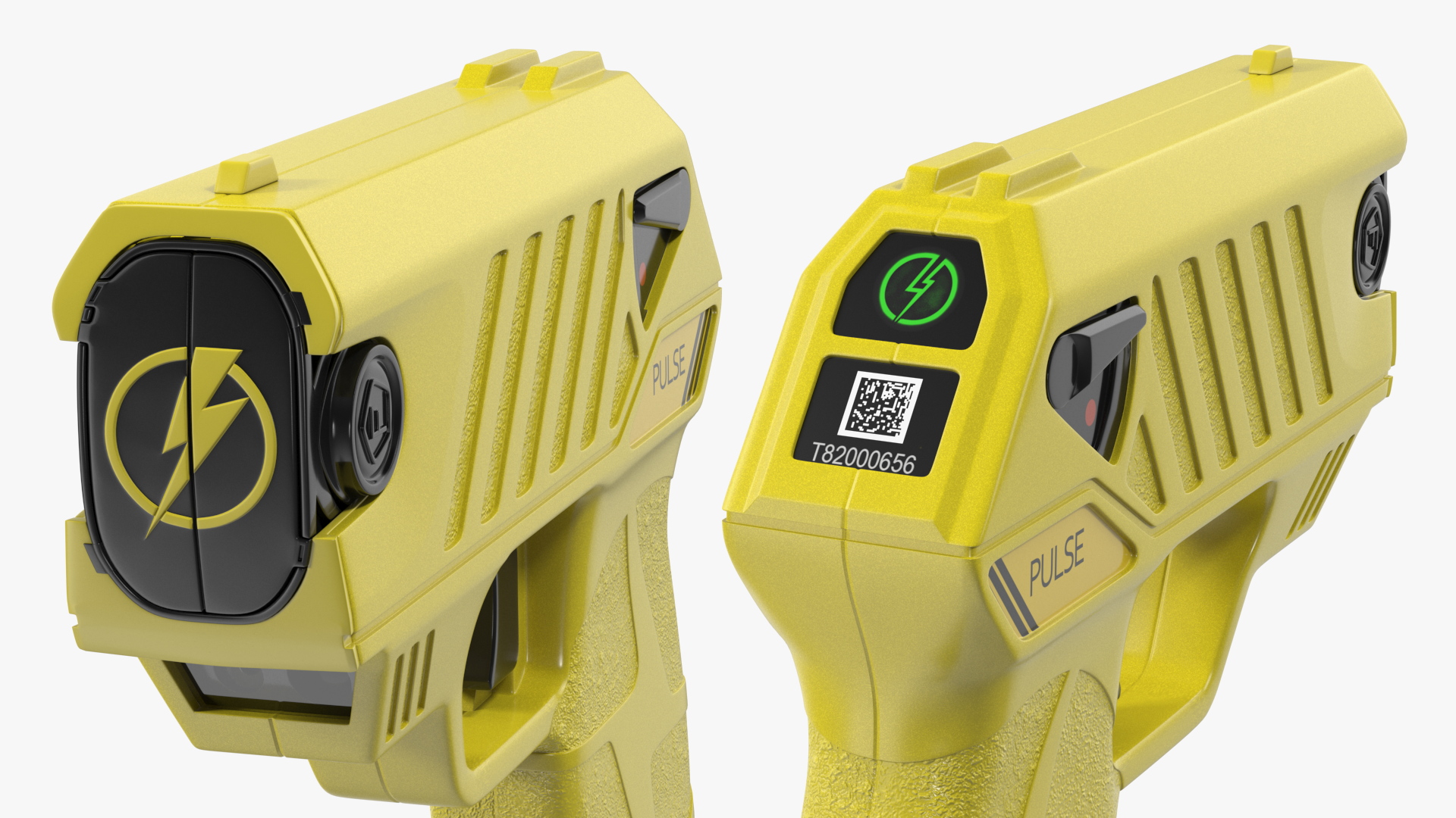 3D model LASER Pulse Compact Stun_Gun Yellow