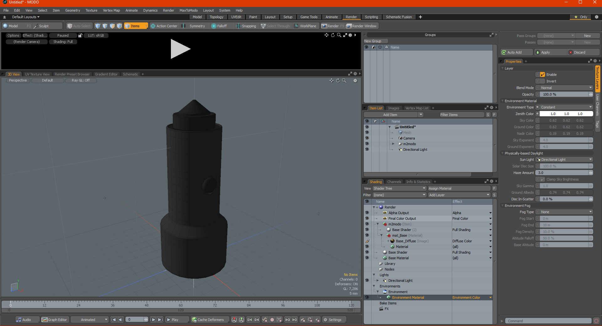 3D model mophie USB Type A and C Car Charger