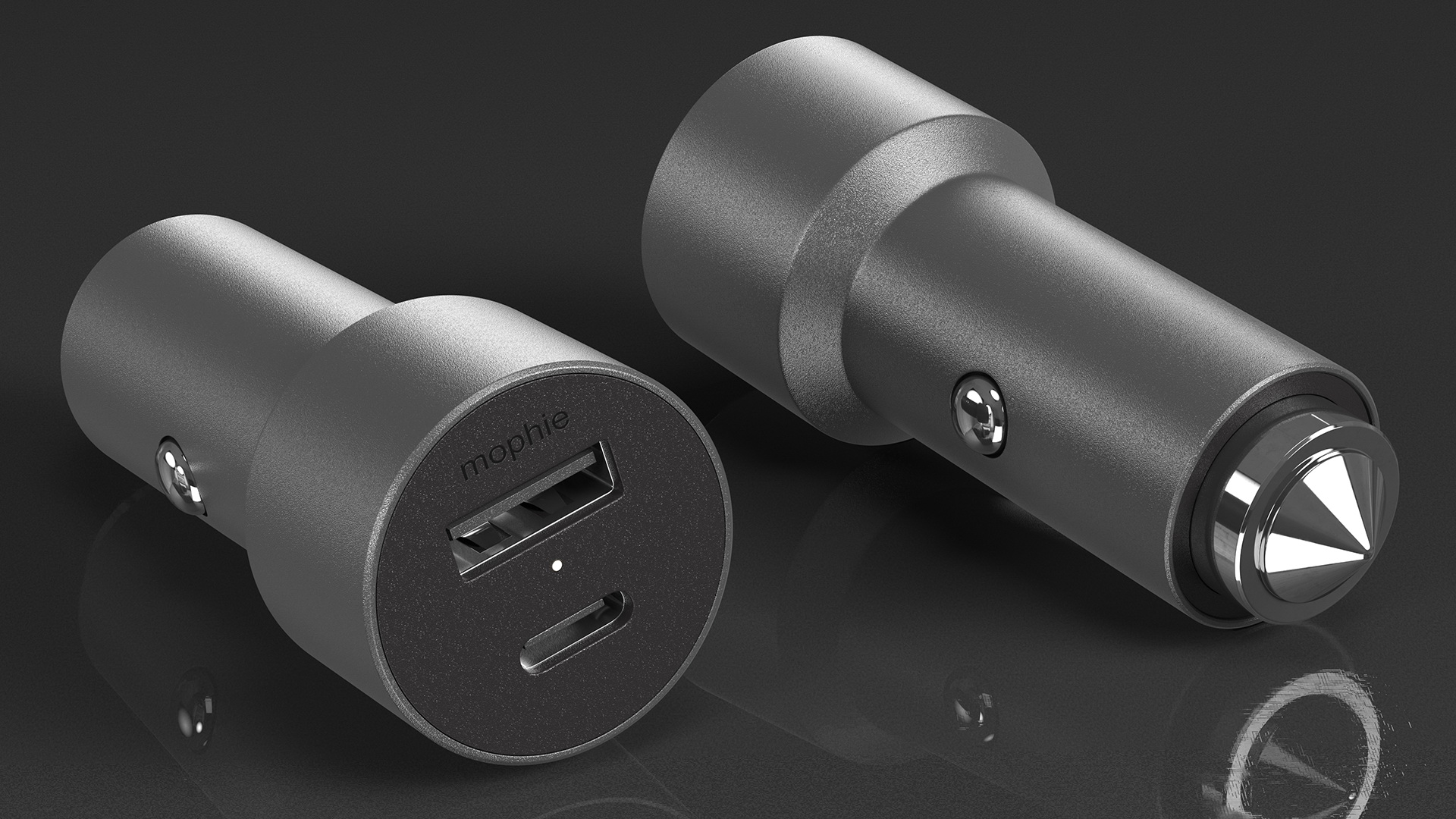 3D model mophie USB Type A and C Car Charger