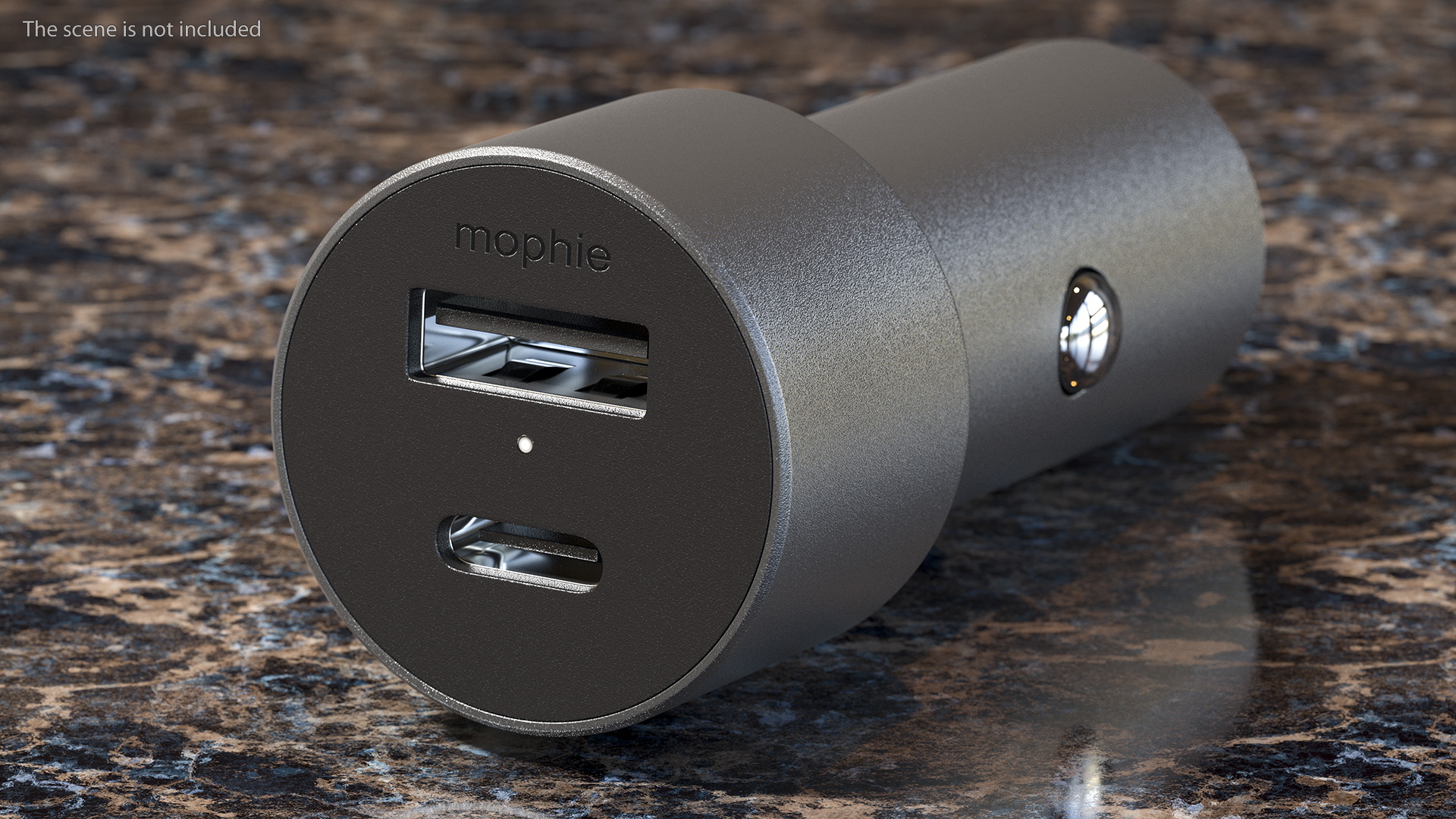 3D model mophie USB Type A and C Car Charger