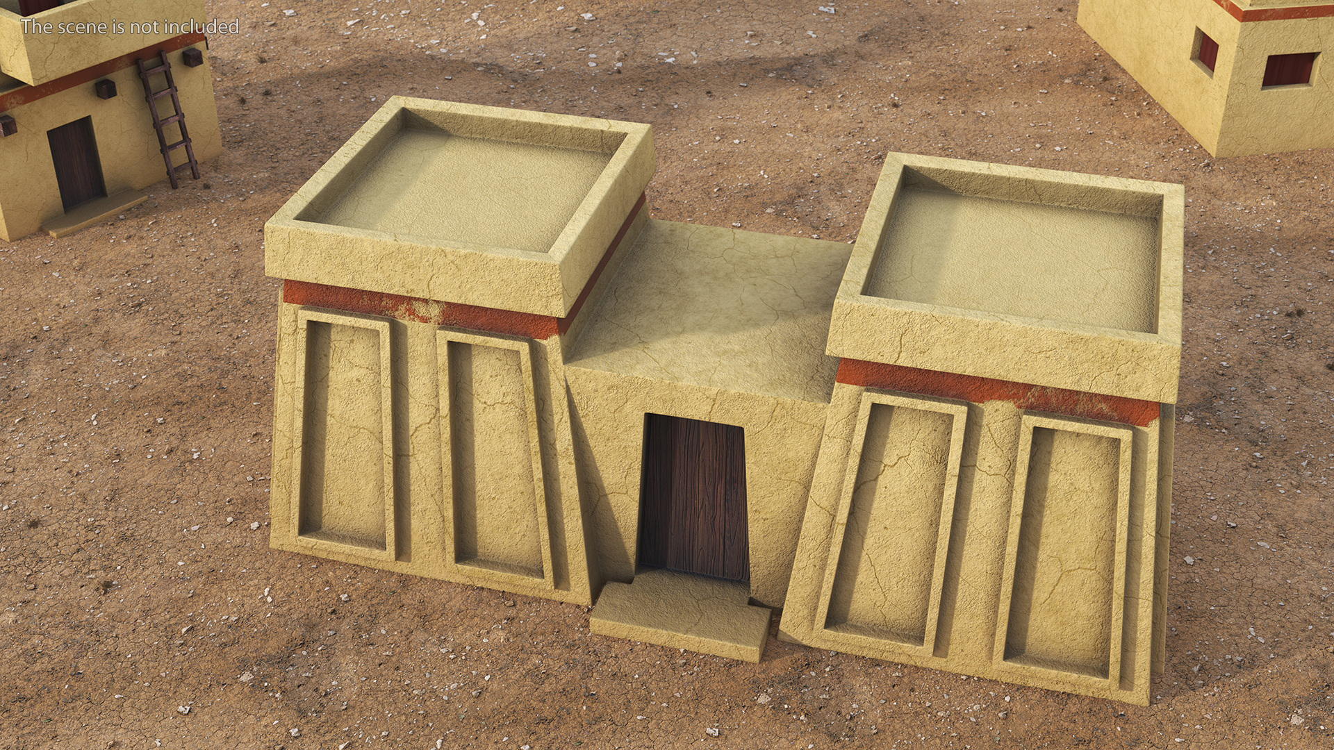 3D Realistic Arab Gate to the Yard