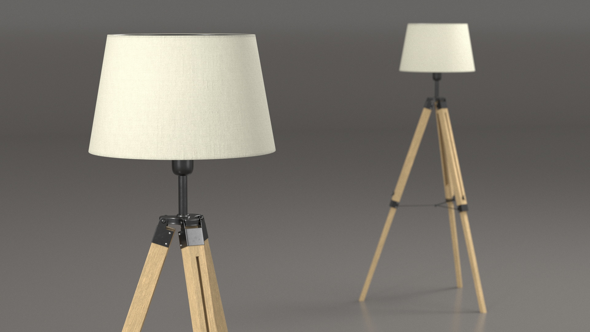 3D Floor Lamp Loft Style