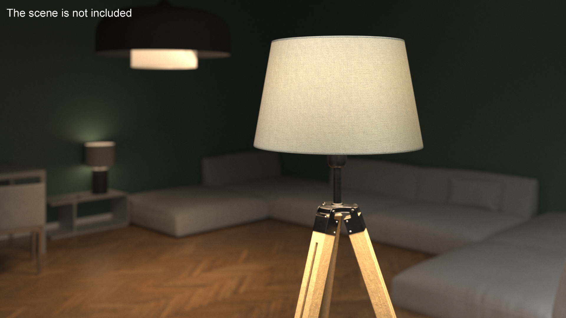 3D Floor Lamp Loft Style