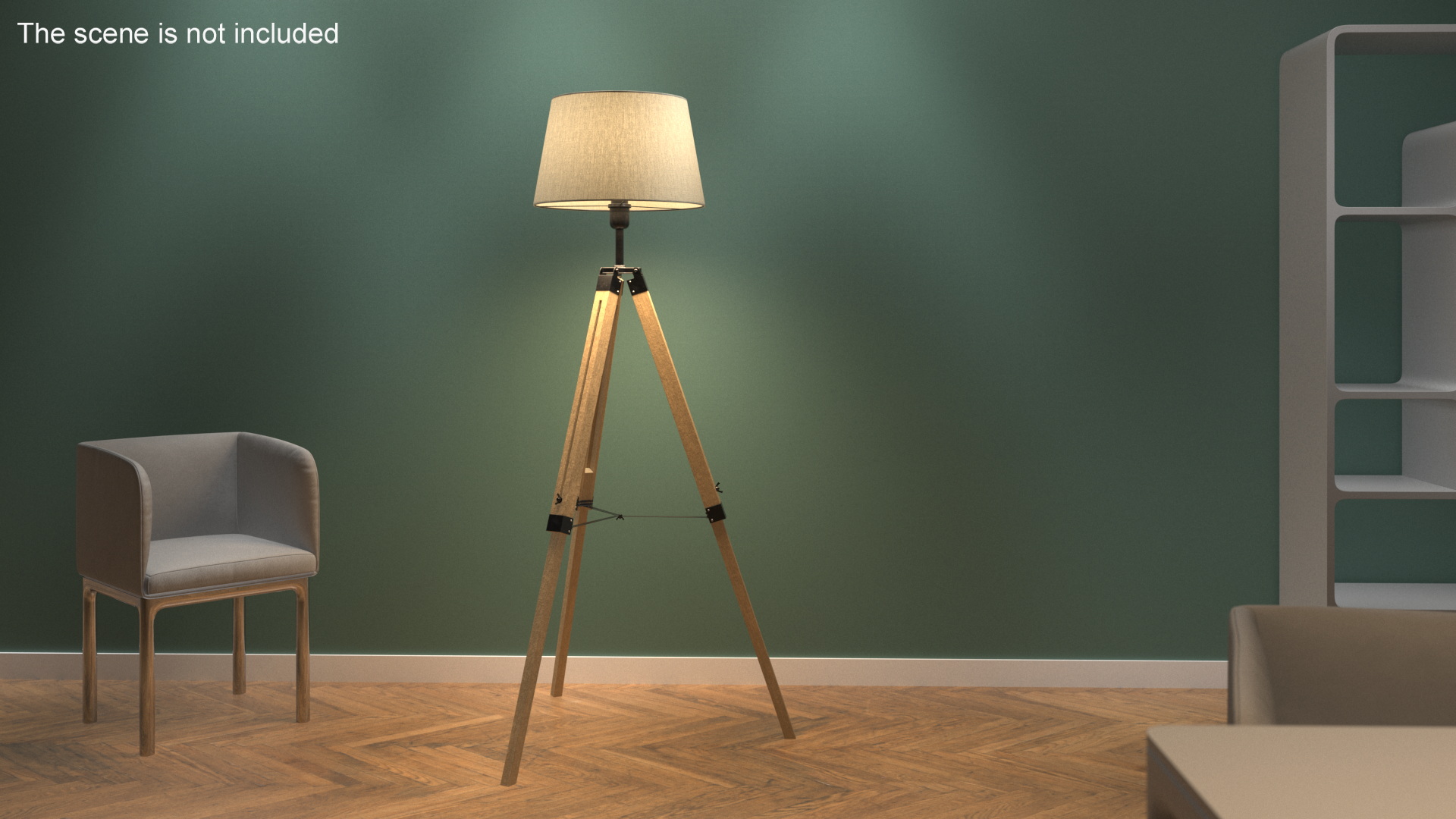 3D Floor Lamp Loft Style