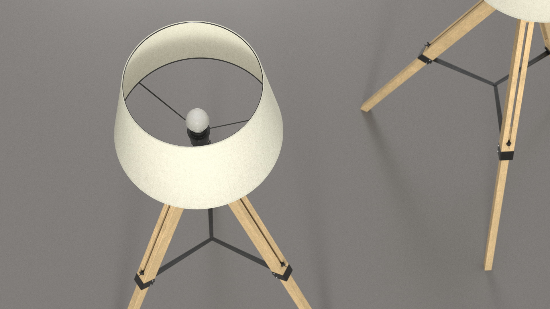 3D Floor Lamp Loft Style